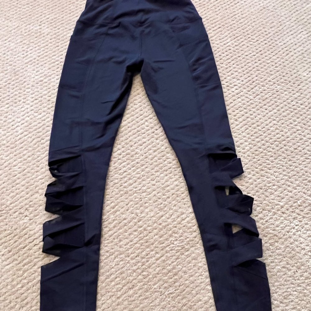 Victoria Sport Black  Yoga Pants with slits  XS